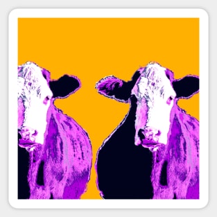 Purple Cow Sticker